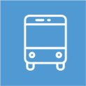 cycle transport blue icon